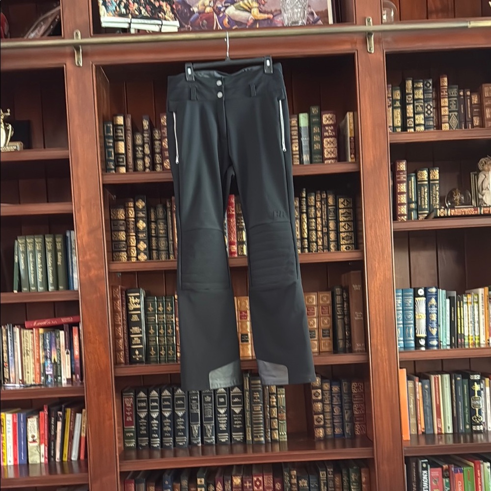 Black Outdoor Pants with Zipper Details